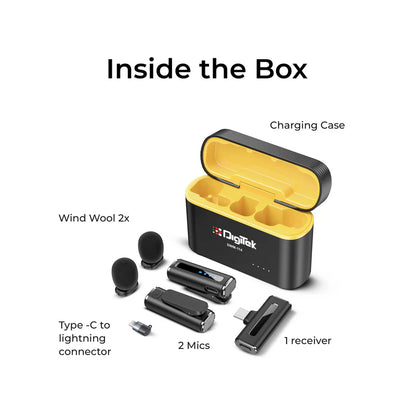 DIGITEK DWM-114 2-in-1 Wireless Lavalier Microphone