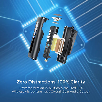 DIGITEK DWM-114 2-in-1 Wireless Lavalier Microphone