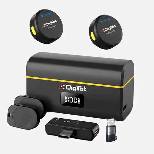 DIGITEK DWM-115 2-in-1 Wireless Lavalier Microphone System