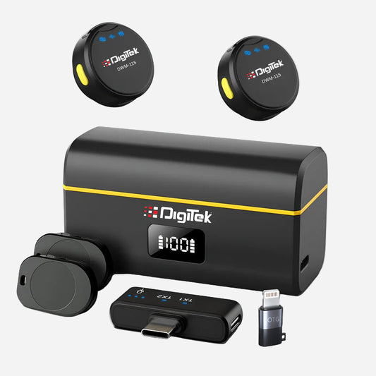 DIGITEK DWM-115 2-in-1 Wireless Lavalier Microphone System