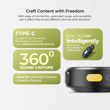 DIGITEK DWM-115 2-in-1 Wireless Lavalier Microphone System