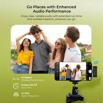 DIGITEK DWM-115 2-in-1 Wireless Lavalier Microphone System