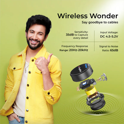 DIGITEK DWM-115 2-in-1 Wireless Lavalier Microphone System