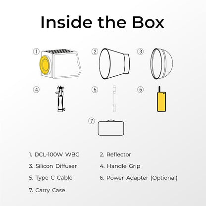 Digitek DCL-100WBC Bi-Color Mini Bowens LED Light