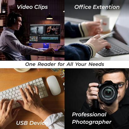 DIGITEK DCR-104 CFB CFexpress & SD USB 3.2 Card Reader