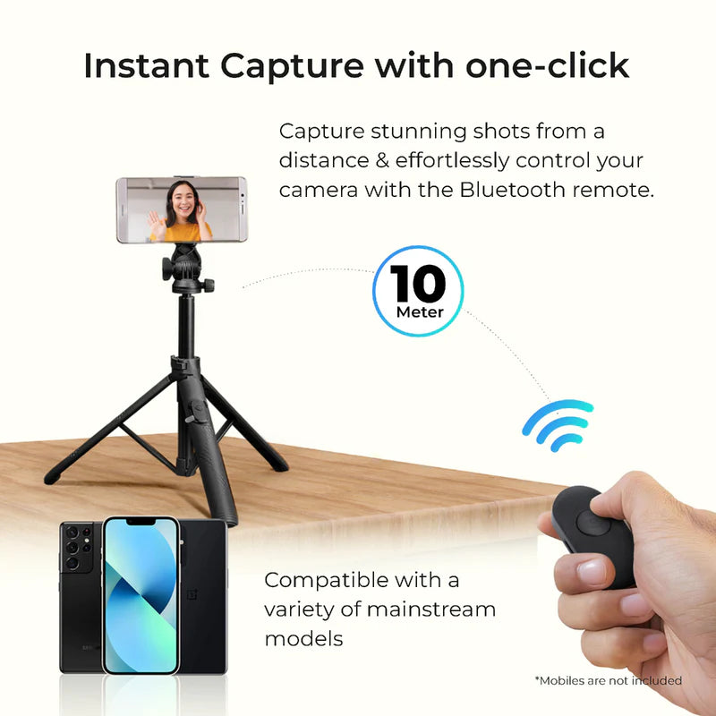 DIGITEK DTR-525 SS 160cm Tripod Selfie Stick with Remote