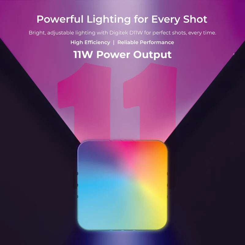 Digitek LED-D11W RGB Mini 11W Portable Video Light