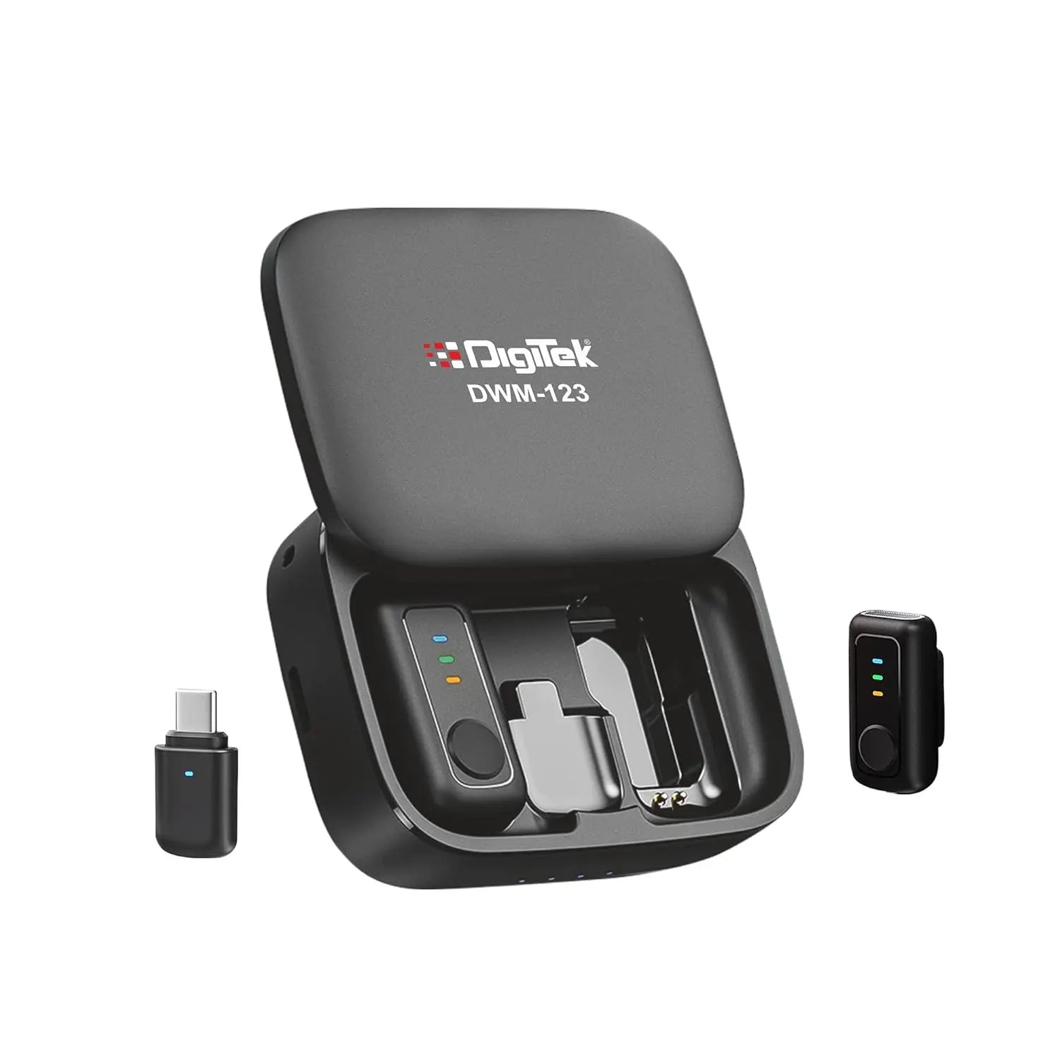 Digitek DWM 123 2-in-1 Wireless Microphone with Charging Case Digitek