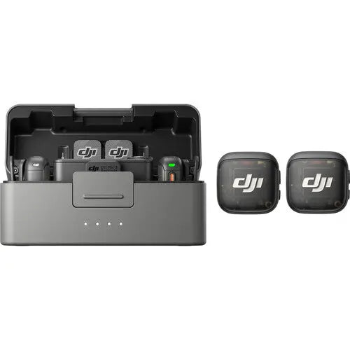 DJI Mic 3 (2 TX + 1 RX + Charging Case), Wireless Microphone for iPhone/Camera/Android, Ultralight, Adaptive Gain Control for Balanced Volume DJI