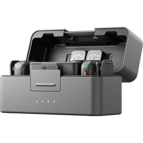 DJI Mic 3 (2 TX + 1 RX + Charging Case), Wireless Microphone for iPhone/Camera/Android, Ultralight, Adaptive Gain Control for Balanced Volume DJI