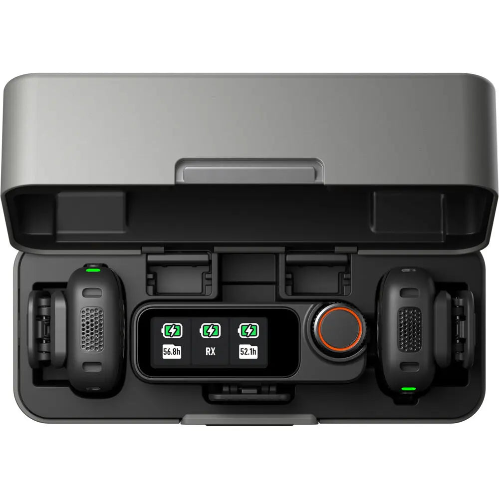 DJI Mic 3 (2 TX + 1 RX + Charging Case), Wireless Microphone for iPhone/Camera/Android, Ultralight, Adaptive Gain Control for Balanced Volume DJI