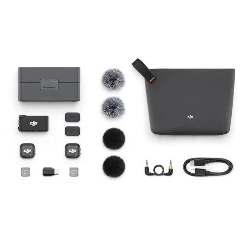 DJI Mic 3 (2 TX + 1 RX + Charging Case), Wireless Microphone for iPhone/Camera/Android, Ultralight, Adaptive Gain Control for Balanced Volume DJI