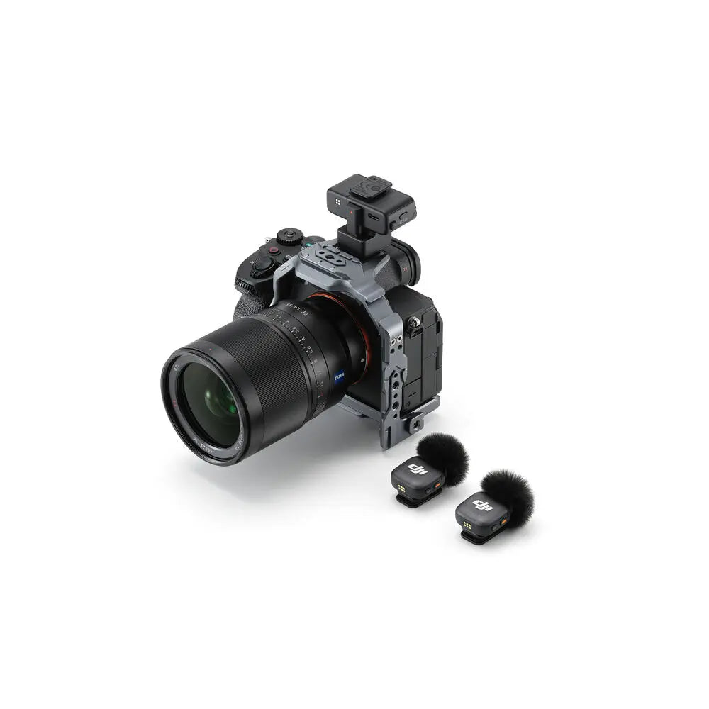 DJI Mic 3 (2 TX + 1 RX + Charging Case), Wireless Microphone for iPhone/Camera/Android, Ultralight, Adaptive Gain Control for Balanced Volume DJI