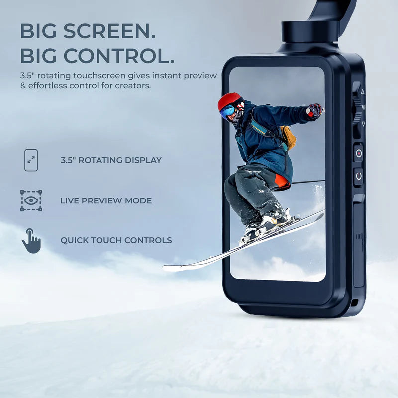 Digitek DAC 202 5K 3-Axis AI Action Camera