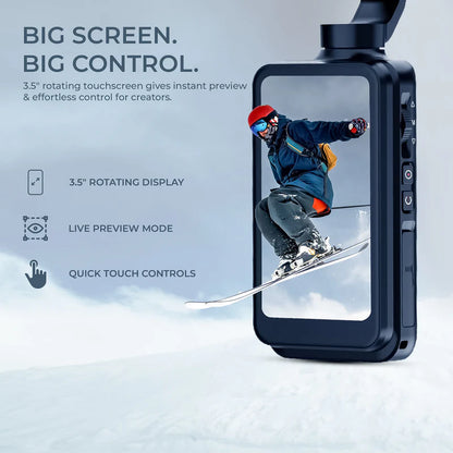 Digitek DAC 202 5K 3-Axis AI Action Camera