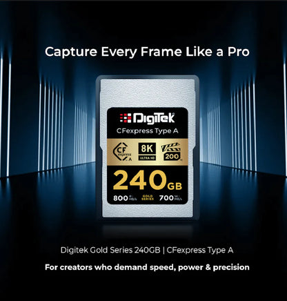 Digitek DCFA 240GB CFexpress Type A Card – Gold