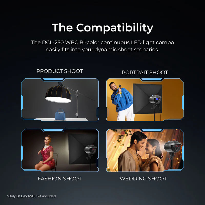 Digitek DCL-150WBC 150W Bi-Color LED Light with Reflector