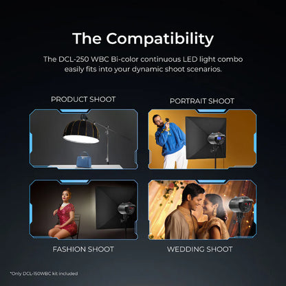 Digitek DCL-150WBC 150W Bi-Color LED Light with Reflector