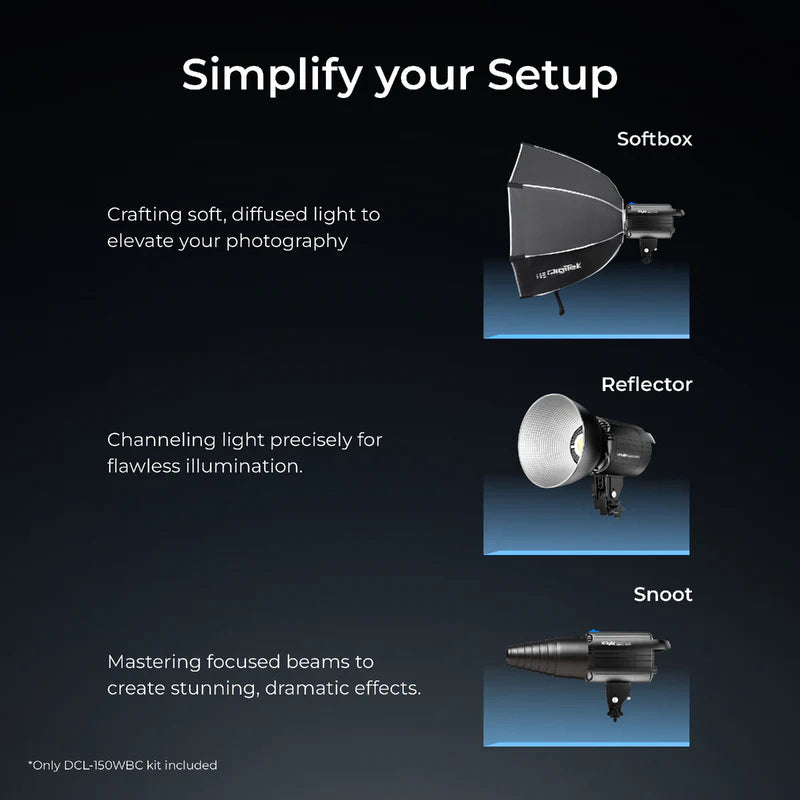 Digitek DCL-150WBC 150W Bi-Color LED Light with Reflector