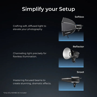 Digitek DCL-150WBC 150W Bi-Color LED Light with Reflector