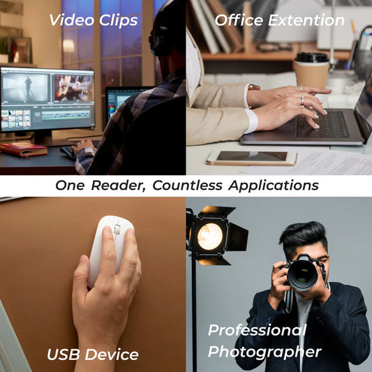 Digitek DCR-103 CFA 3-in-1 Type-C Card Reader