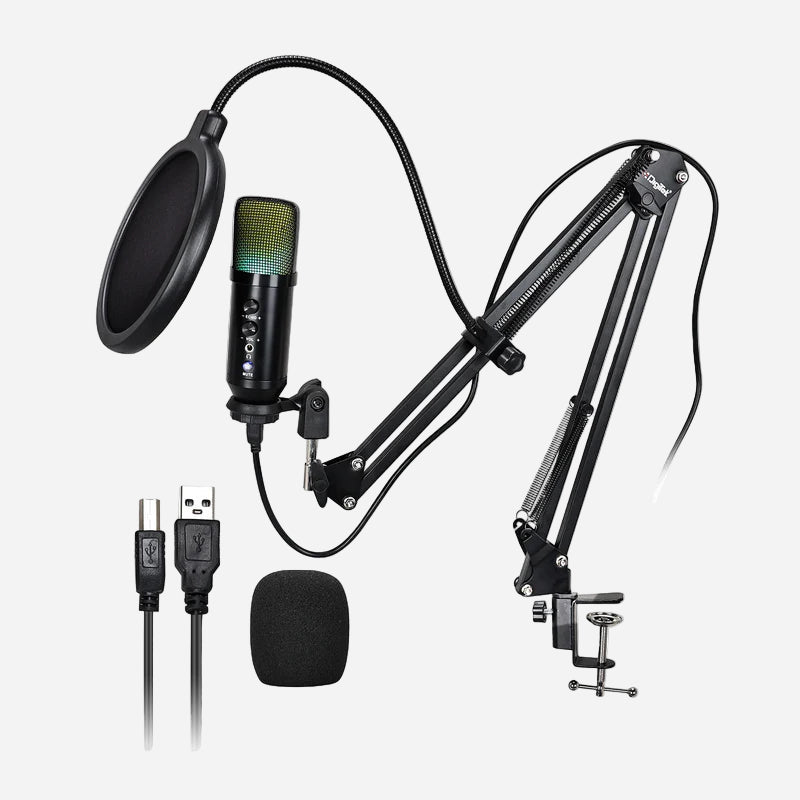 Digitek DM-401 RGB USB Condenser Microphone Kit