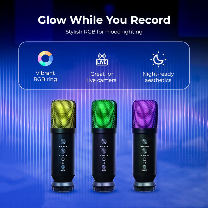 Digitek DM-401 RGB USB Condenser Microphone Kit