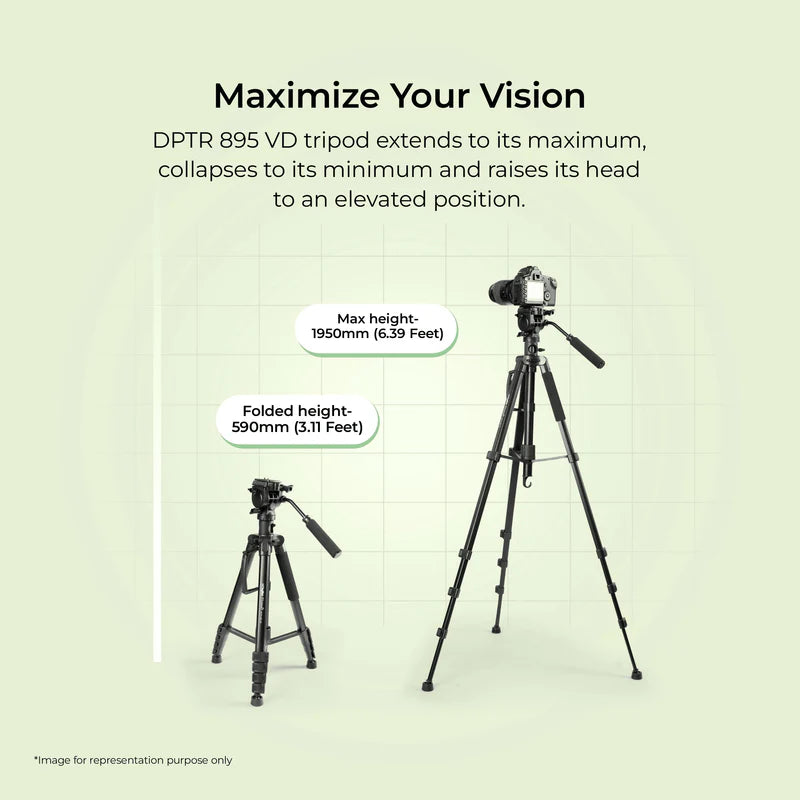 Digitek DPTR 895VD 195cm Tripodâ€“Monopod with 3-Way Head