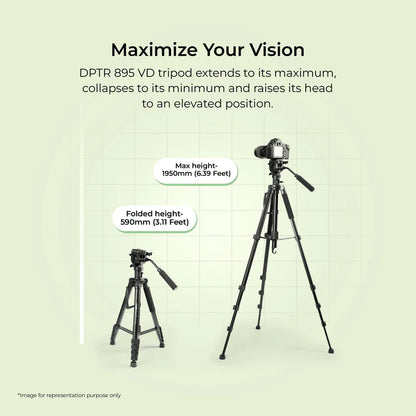 Digitek DPTR 895VD 195cm Tripodâ€“Monopod with 3-Way Head