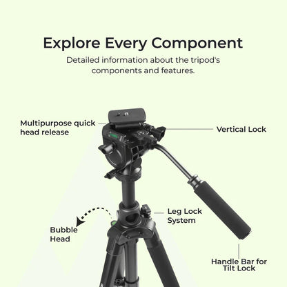 Digitek DPTR 895VD 195cm Tripodâ€“Monopod with 3-Way Head