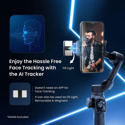 Digitek DSG-009F AI 3-Axis Smartphone Gimbal Stabilizer