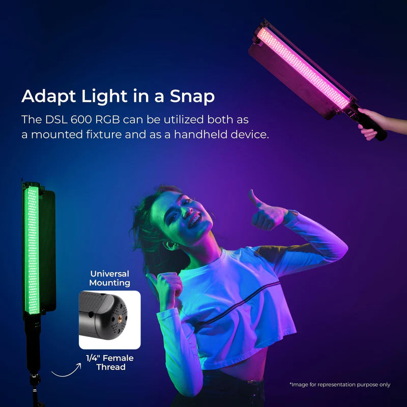 Digitek DSL 600 RGB Bi-Color LED Video Stick Light (35W)