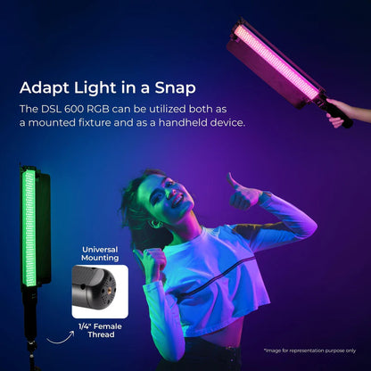 Digitek DSL 600 RGB Bi-Color LED Video Stick Light (35W)