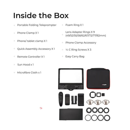 Digitek DTP-010 10" Smartphone & DSLR Teleprompter