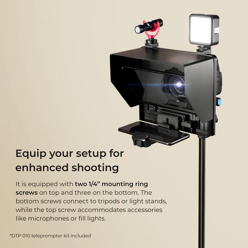 Digitek DTP-010 10" Smartphone & DSLR Teleprompter