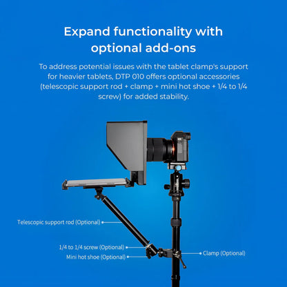 Digitek DTP-010 10" Smartphone & DSLR Teleprompter