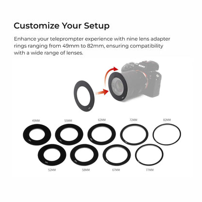 Digitek DTP-010 10" Smartphone & DSLR Teleprompter