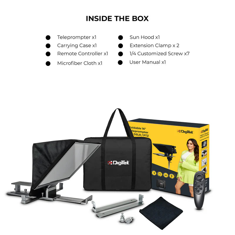 Digitek DTP-016 Teleprompter with Remote Control