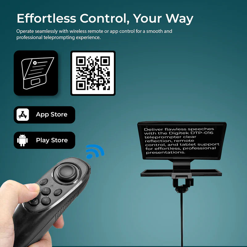 Digitek DTP-016 Teleprompter with Remote Control
