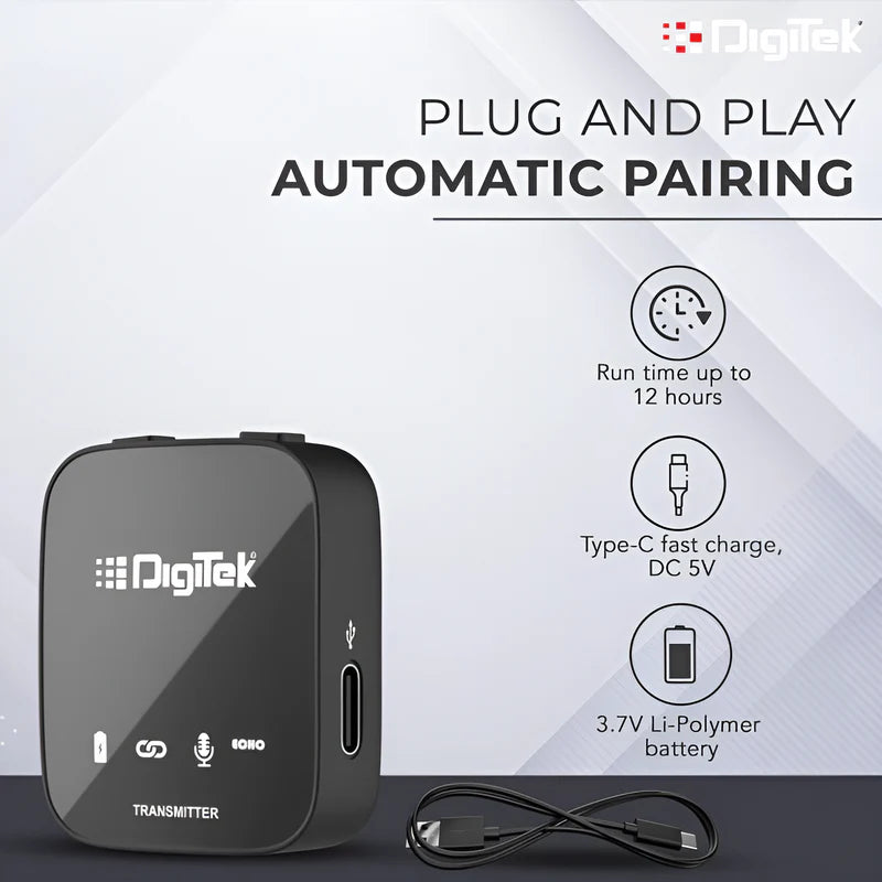 Digitek DWM-101 Wireless Microphone System with ANC