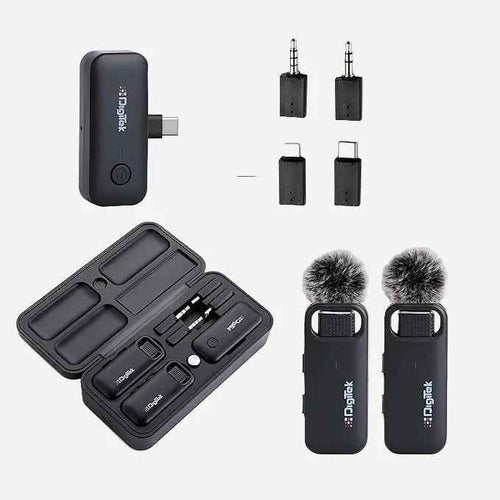 Digitek DWM-106 2-in-1 Wireless Microphone System Digitek