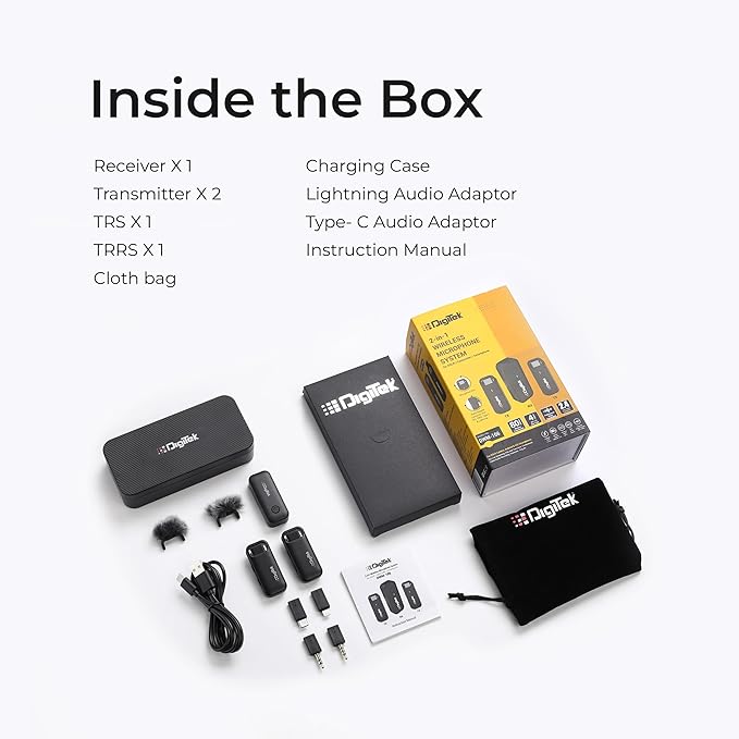 Digitek DWM-106 2-in-1 Wireless Microphone System