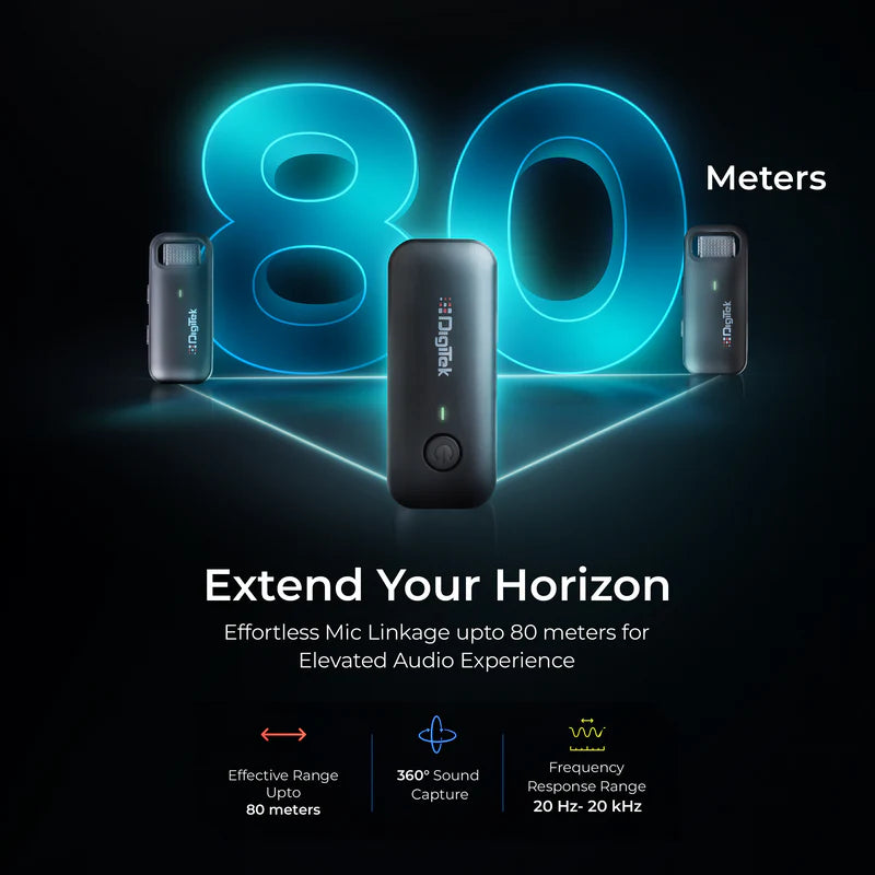 Digitek DWM-106 2-in-1 Wireless Microphone System