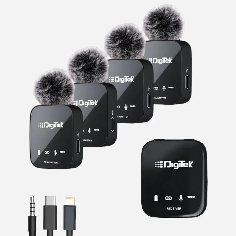 Digitek DWM-111 4-Channel Wireless Microphone System Digitek