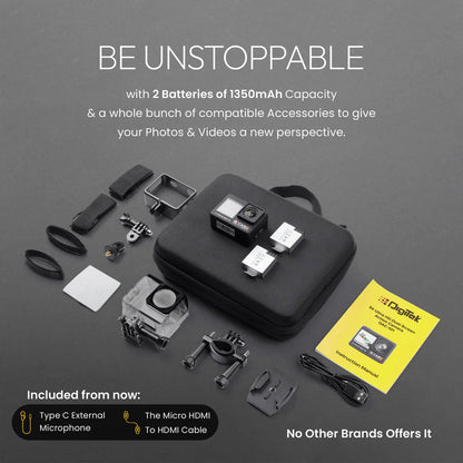 Digitek GoCAM DAC-101 5K Dual Screen Action Camera