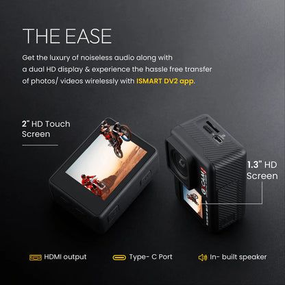 Digitek GoCAM DAC-101 5K Dual Screen Action Camera