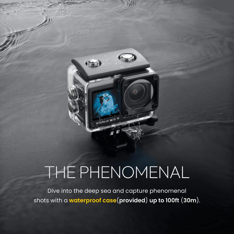 Digitek GoCAM DAC-101 5K Dual Screen Action Camera