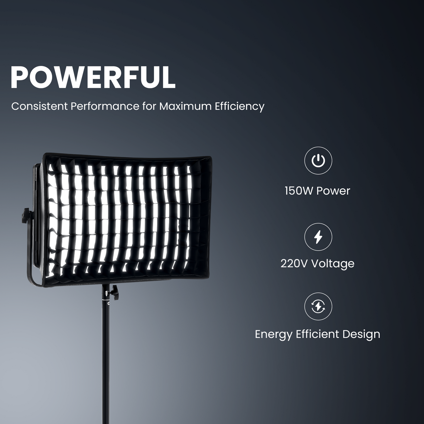 Digitek D1500 Professional Flat Panel LED Video Light