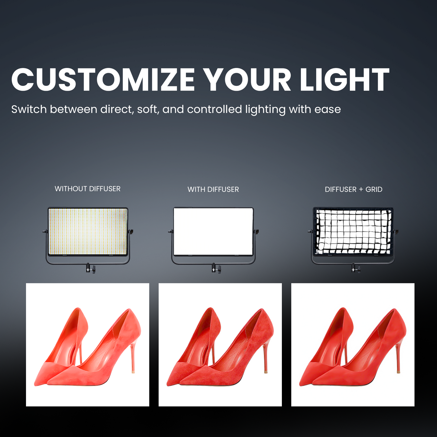 Digitek D1500 Professional Flat Panel LED Video Light