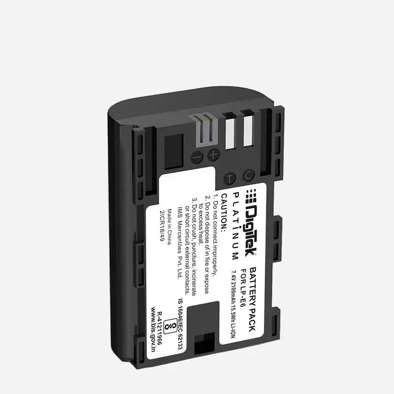 Digitek LP-E6 Platinum Li-Ion Battery for Canon DSLR Digitek